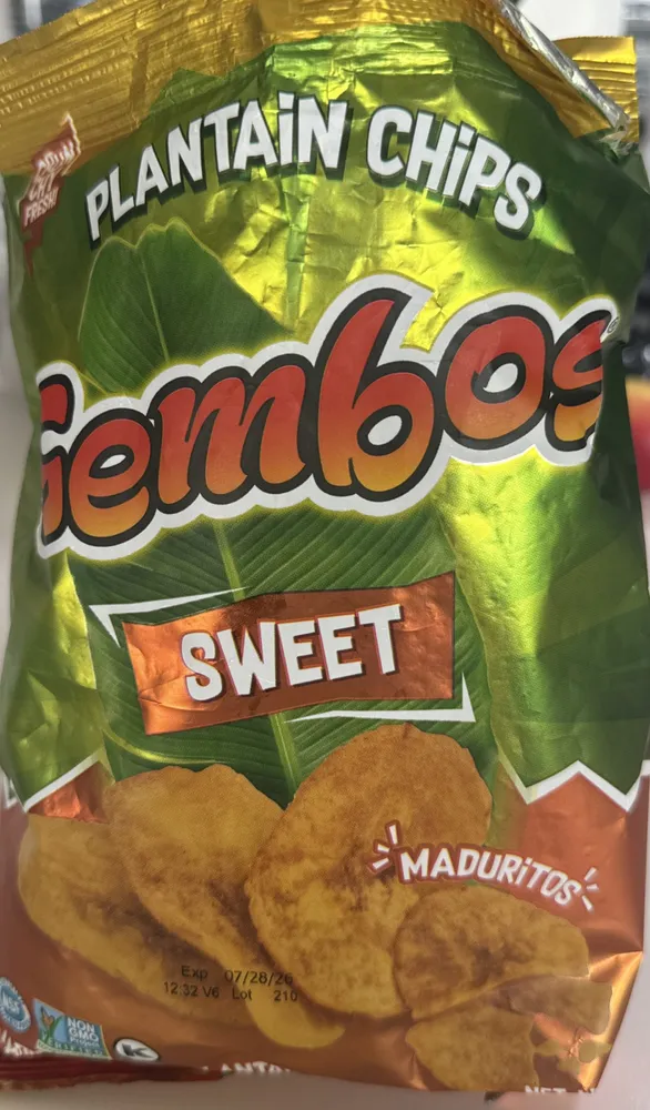 Sweet plantain chips