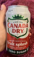 cherry fruit splash cherry ginger ale