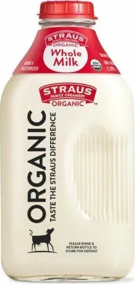 Straus family creamery organic whole milk