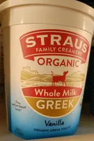 Organic Vanilla Greek Whole Milk Yogurt