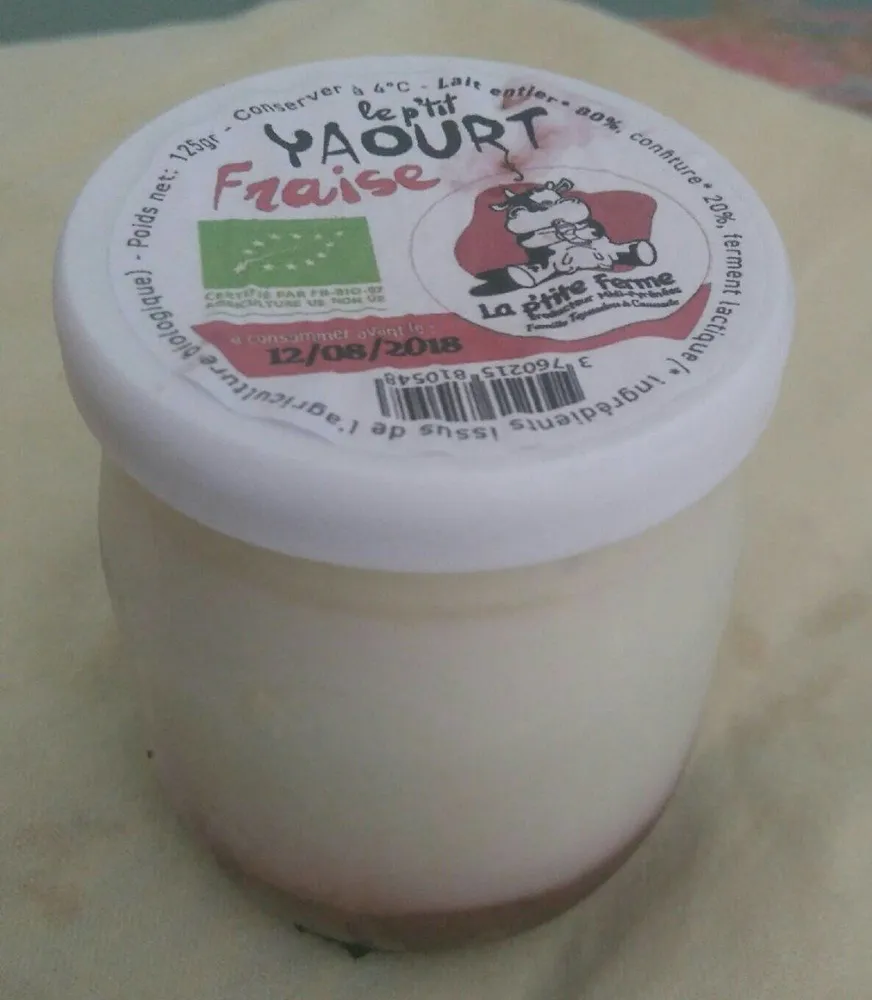 Le p'tit yaourt fraise
