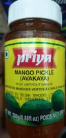 Priya Mango Pickle (avakaya) (300G)