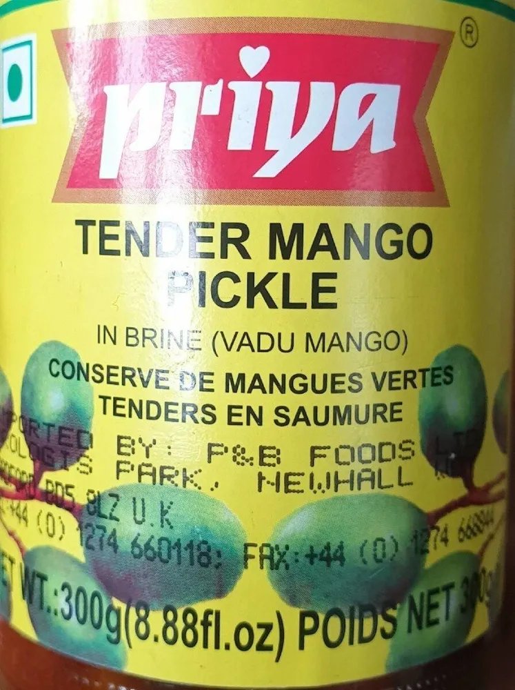 Tender mango pickle