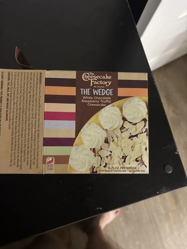 White Chocolate Raspberry truffle cheesecake