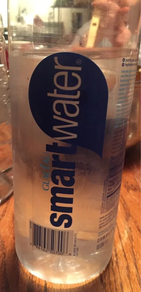 Glaceau smartwater, vapor distilled water