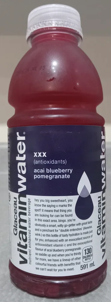 vitaminwater Acai Blueberry Pomegranate Nutrient Enhanced Water Beverage