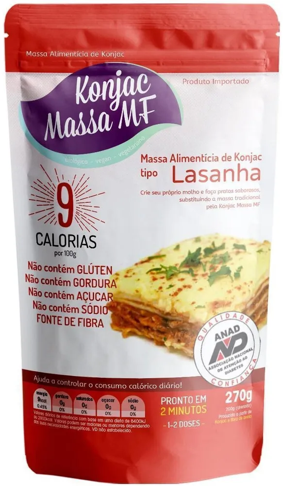 Massa De Lasanha Zero Carb Konjac