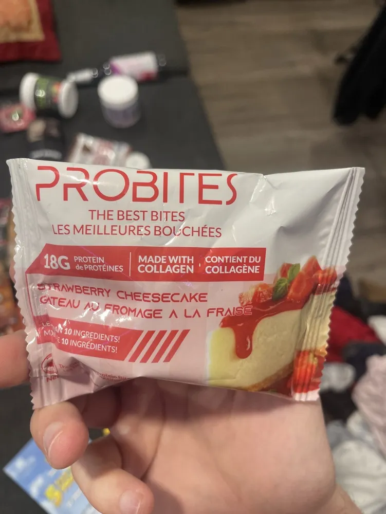 Strawberry Cheesecake Protein Bite