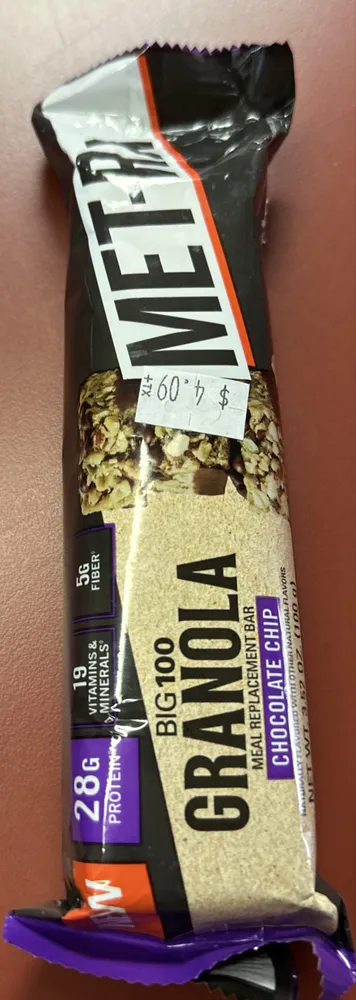 GRANOLA Meal Replacement Bar Chocolate Chip