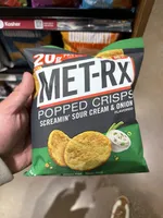Popped Crisps Screamin' Sour Cream & Onion Flavored