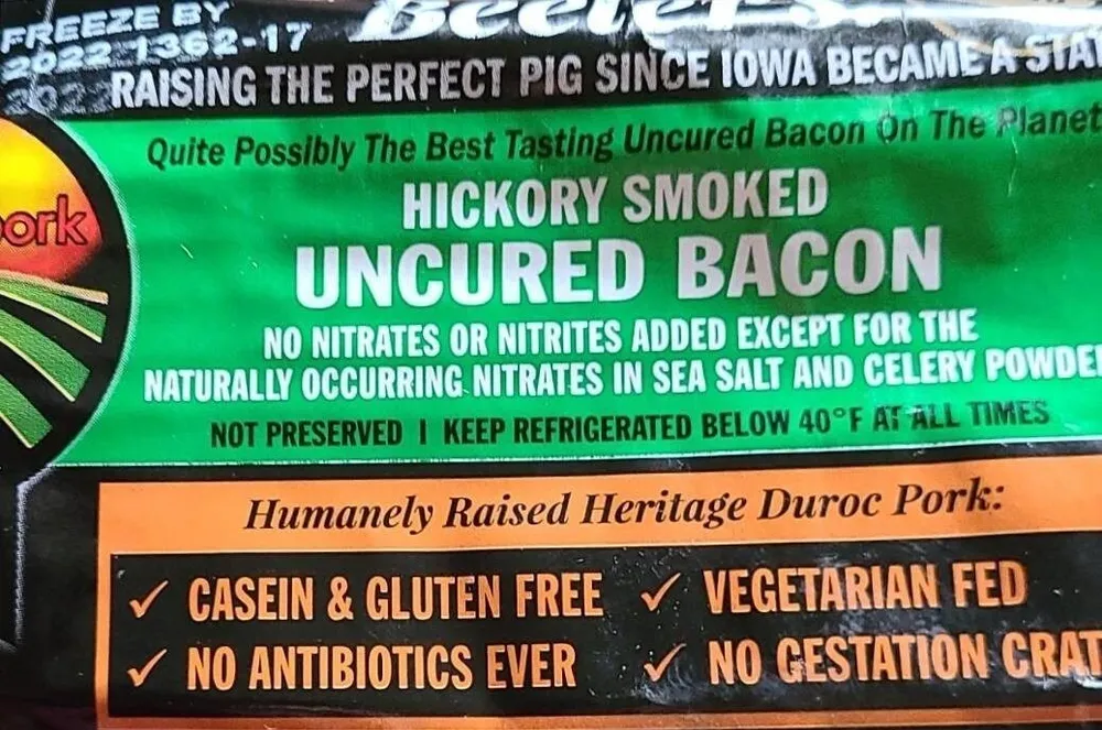 Hickory Smoked Uncured Bacon