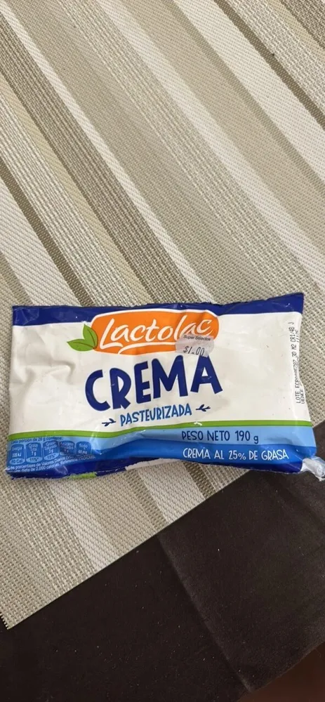 Lactoda crema pastesrusada