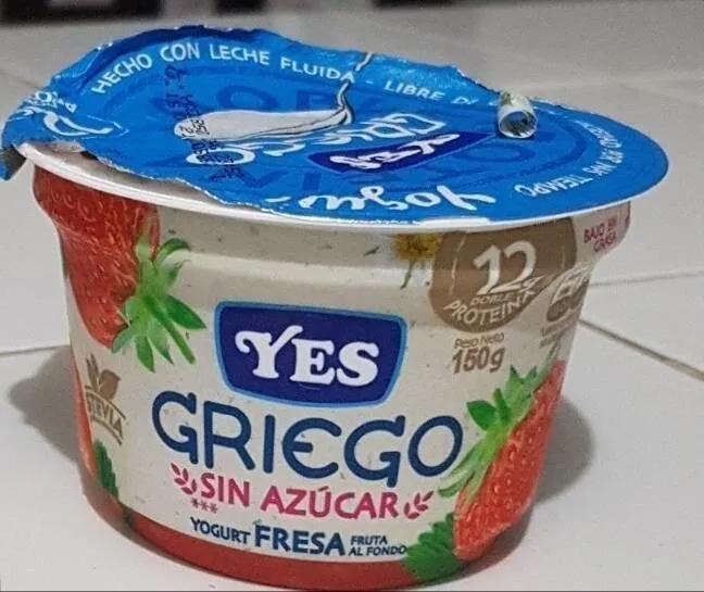 Griego sin azúcar fresa