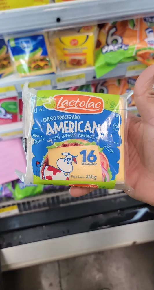 Queso amaricano lactosa