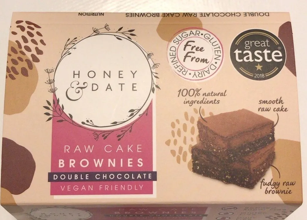 Raw Cake Brownies Double Chocolate
