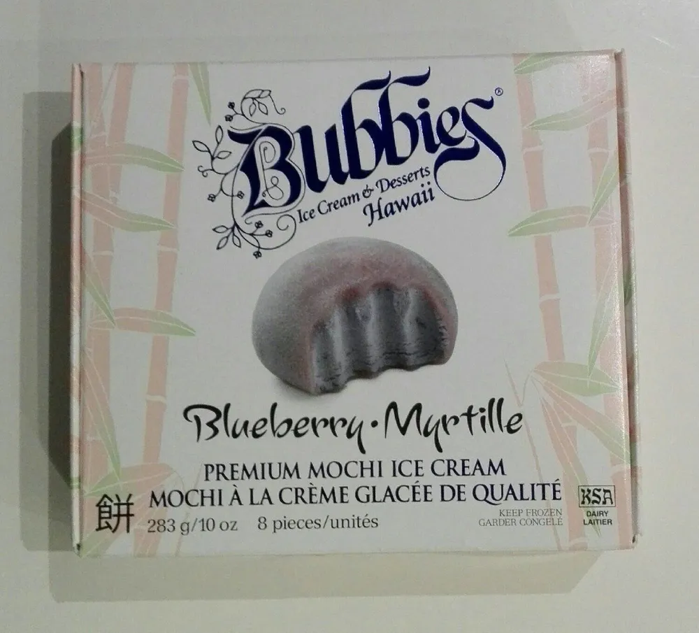 Blueberry Mochi Ice Cream
