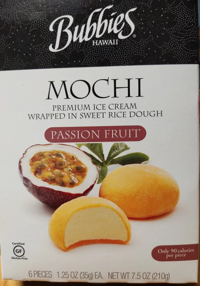 Bubbies Mochi Passion Fruit