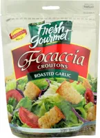 Focaccia Croutons, Roasted Garlic