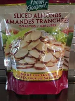 Amandes tranchées grillées