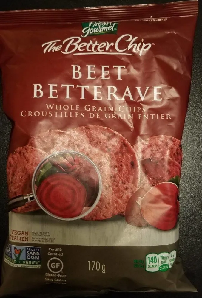Croustilles de grain entier aux betteraves