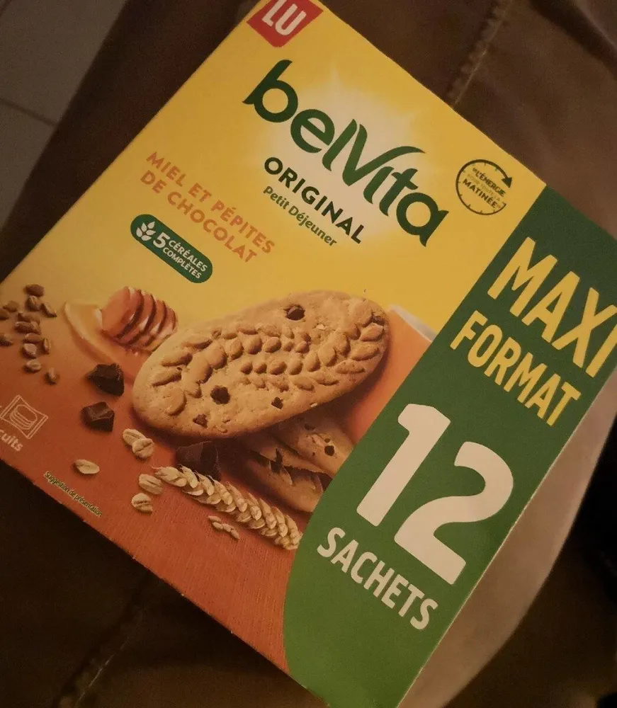 Belvita biscuits miel et pépites de chocolat