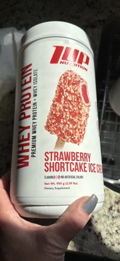 WHEY PROTEIN STRAWBERRY SHORTCAKE ICE CREAM