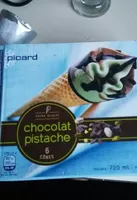 Cônes chocolat pistache