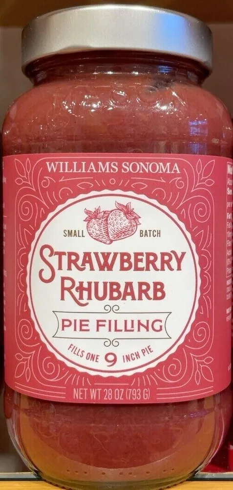 Strawberry rhubarb pie filling