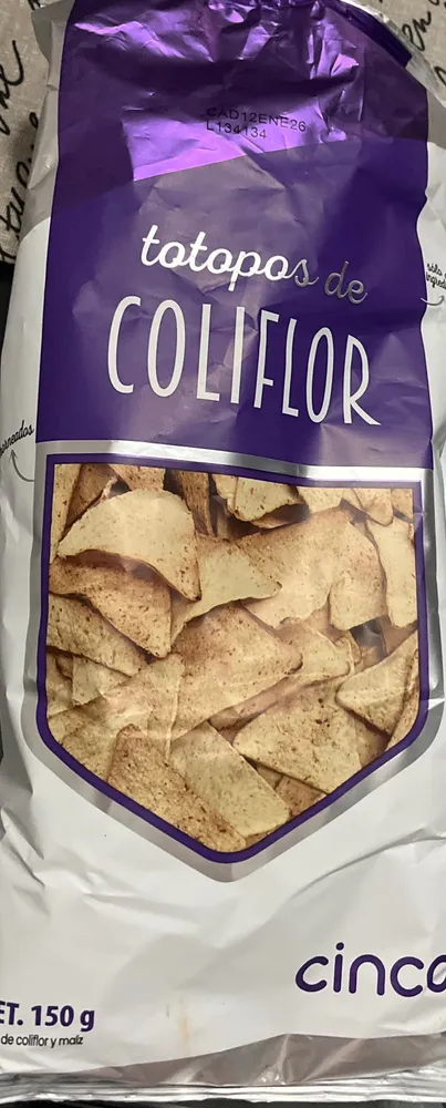 Totopos de coliflor