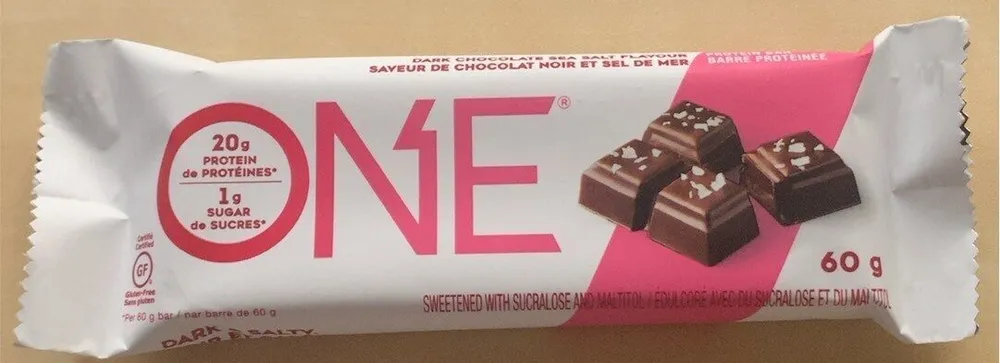 Dark chocolate sea salt bar