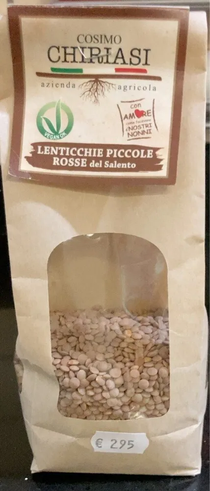 Lenticchie piccole rosse del salento