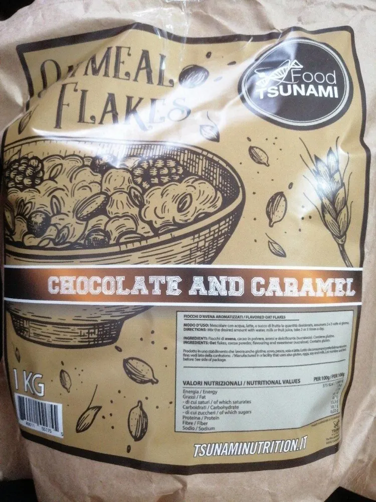 Oatmeal Flakes Chocolate and caramel