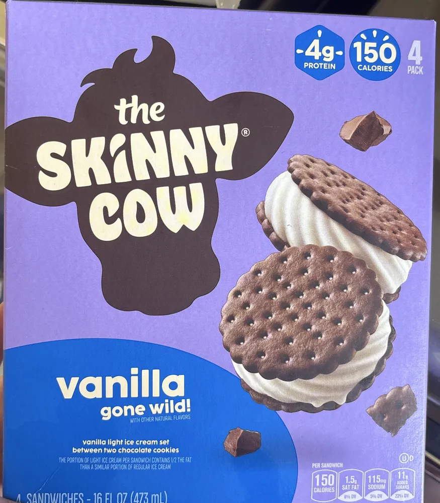 vanilla light ice cream sandwich