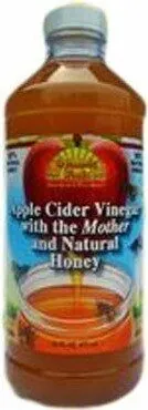 Apple cider vinegar with the mother and natural honey