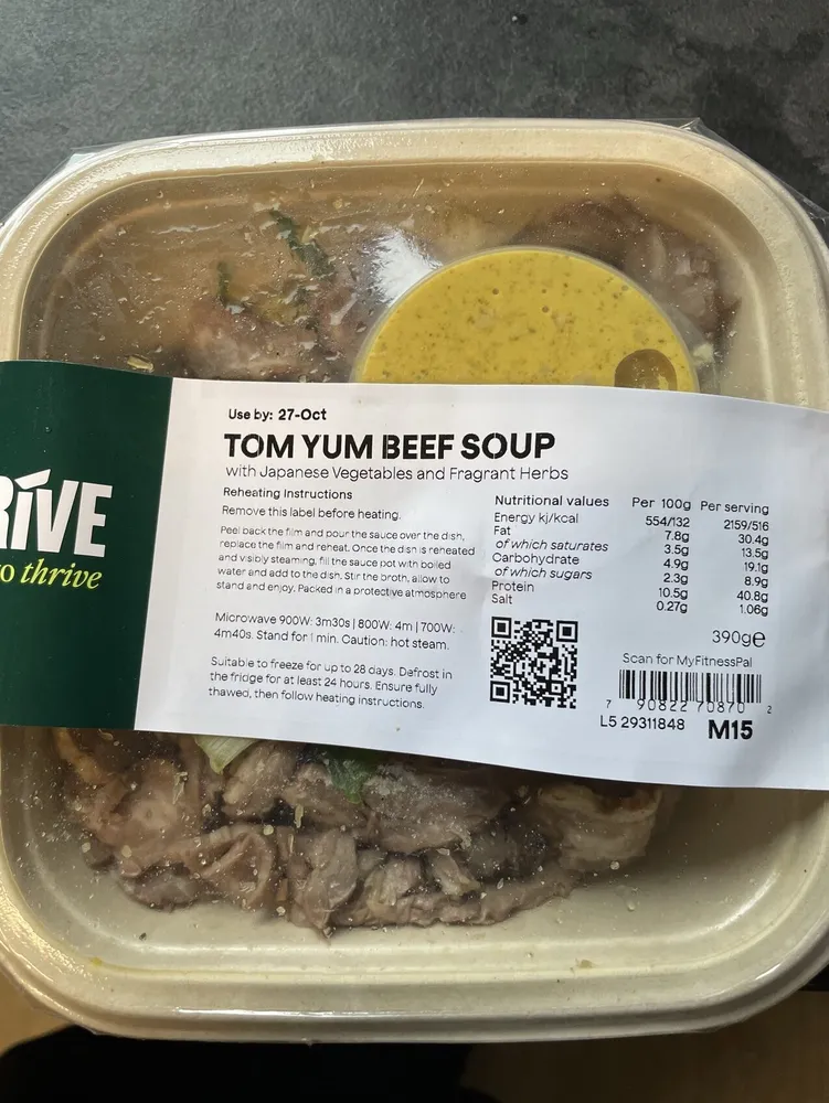 Tom Yum Beef Soup