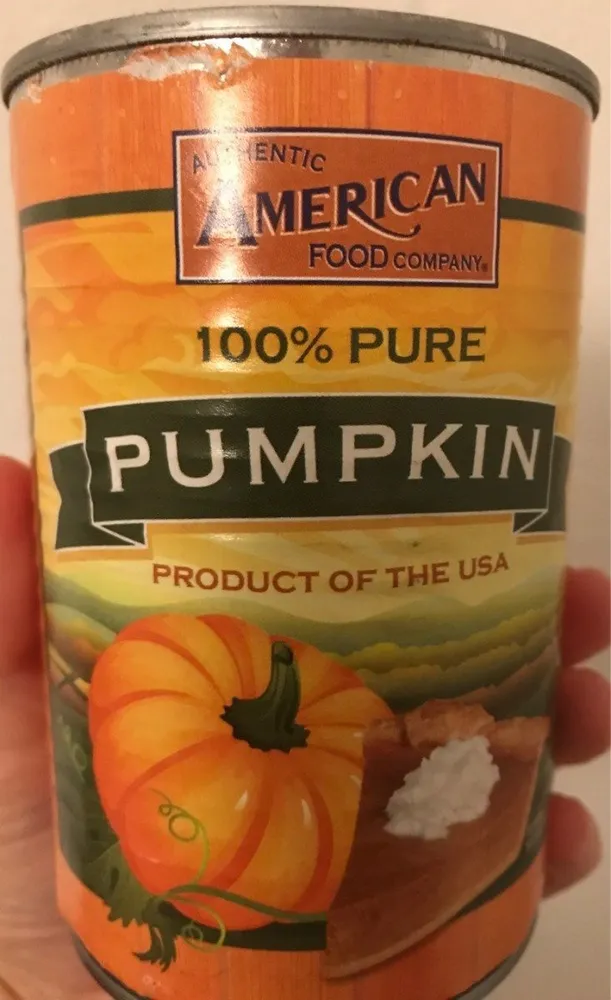 100% pure pumpkin