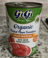 Organic peeled plum tomatoes