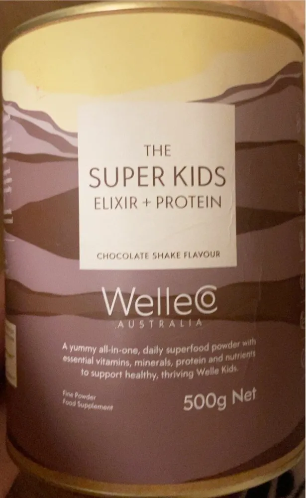 The Super Kids elixir and protein