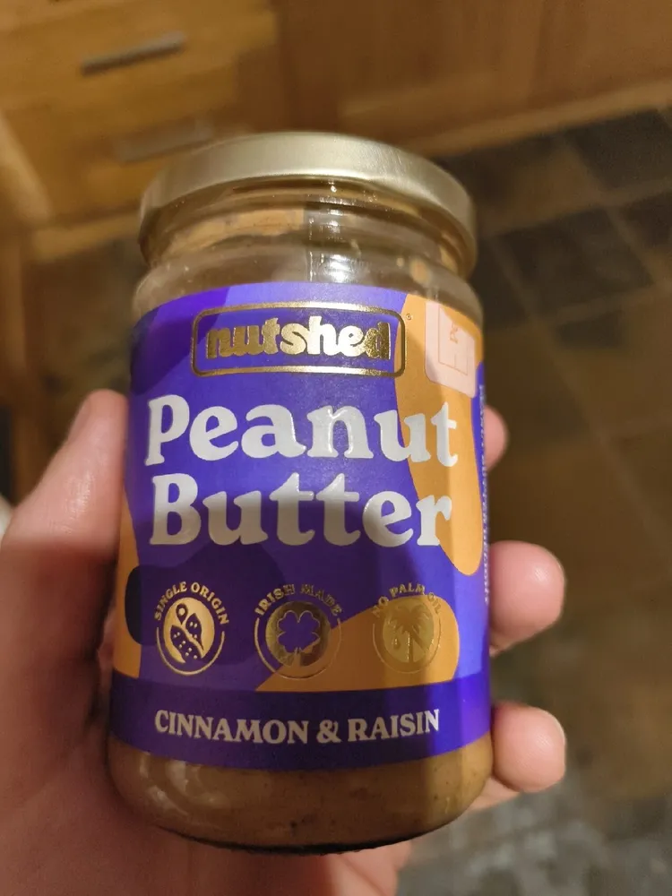 Cinnamon and raisin peanut butter