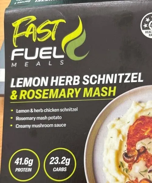 LEMON HERB SCHNITZEL & ROSEMARY MASH