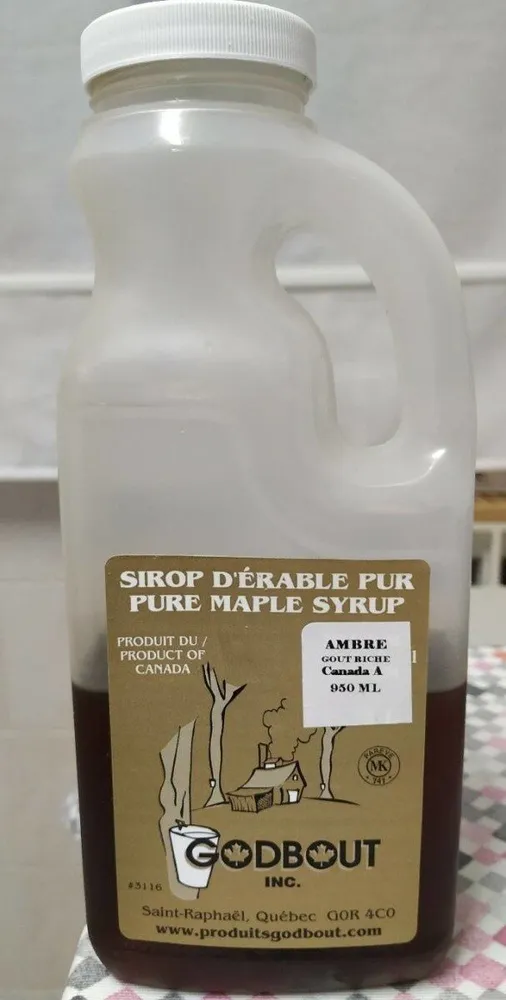 Sirop d'érable pur