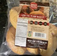 Low calorie plain bagels
