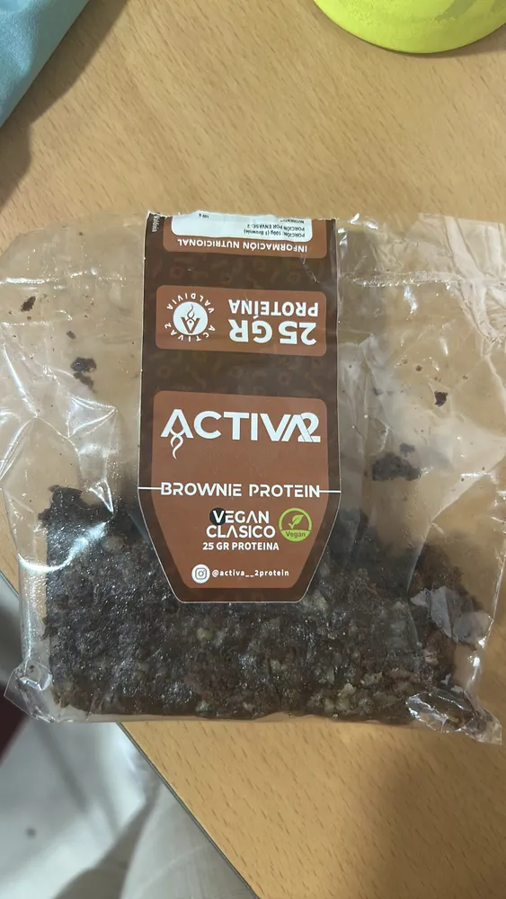 BROWNIE PROTEIN VEGAN CLASICO 25 GR PROTEINA