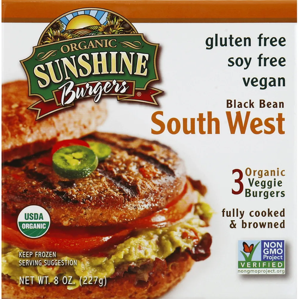 Organic South West Black Bean Burger