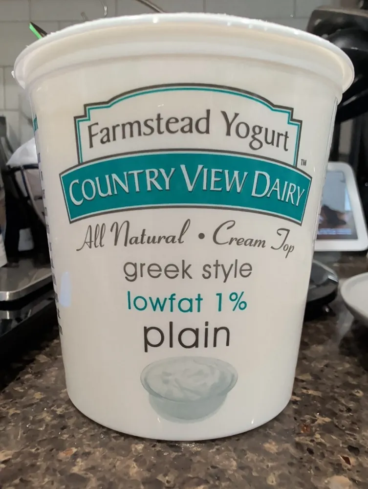 greek style yogurt - low fat plain 1%