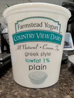 greek style yogurt - low fat plain 1%