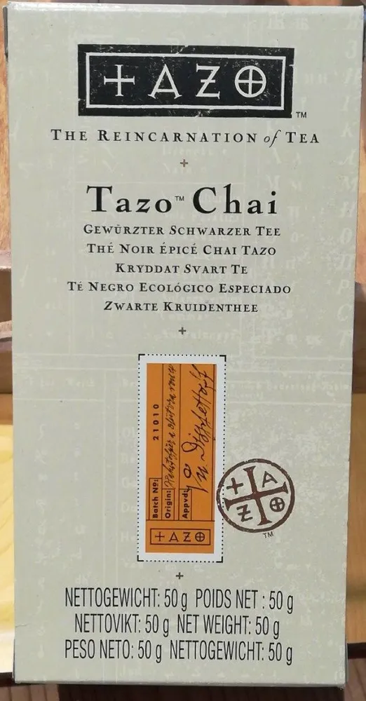 Tazo chai thé noir épicé