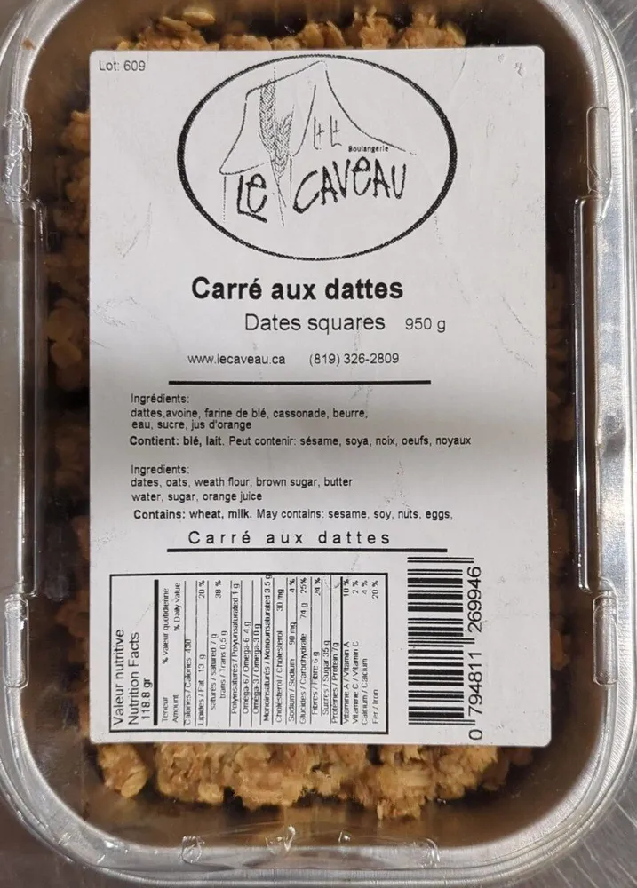 Carré aux dattes