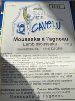 Moussaka à l’agneau
