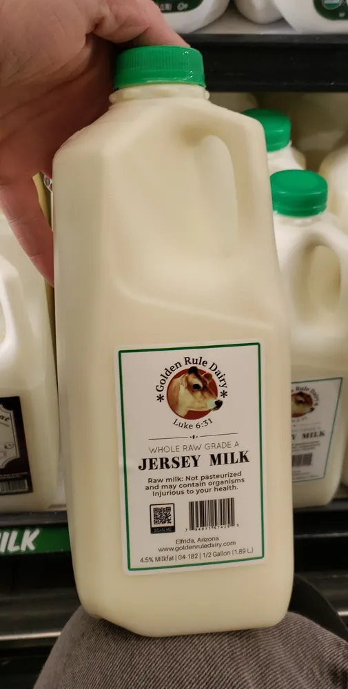 Jersey Raw Milk